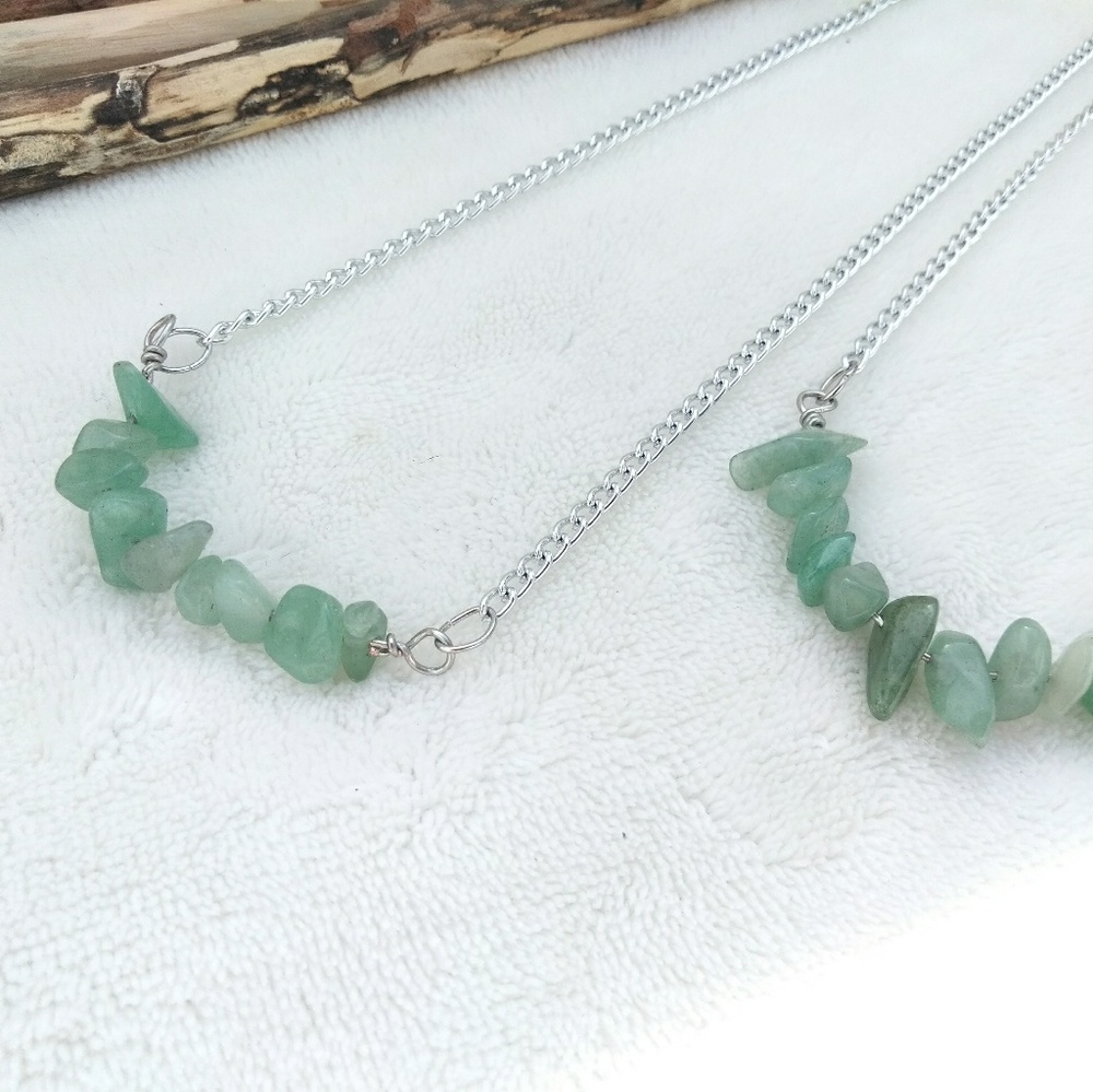 2/$25🌞Gemstone Necklace - Aventurine - Picture 2 of 5